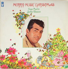 Dean Martin &amp; Jackie Gleason – <cite>Merry Music Christmas</cite> album art