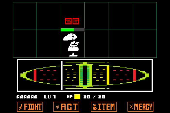 Battle interface during the tutorial encounter.