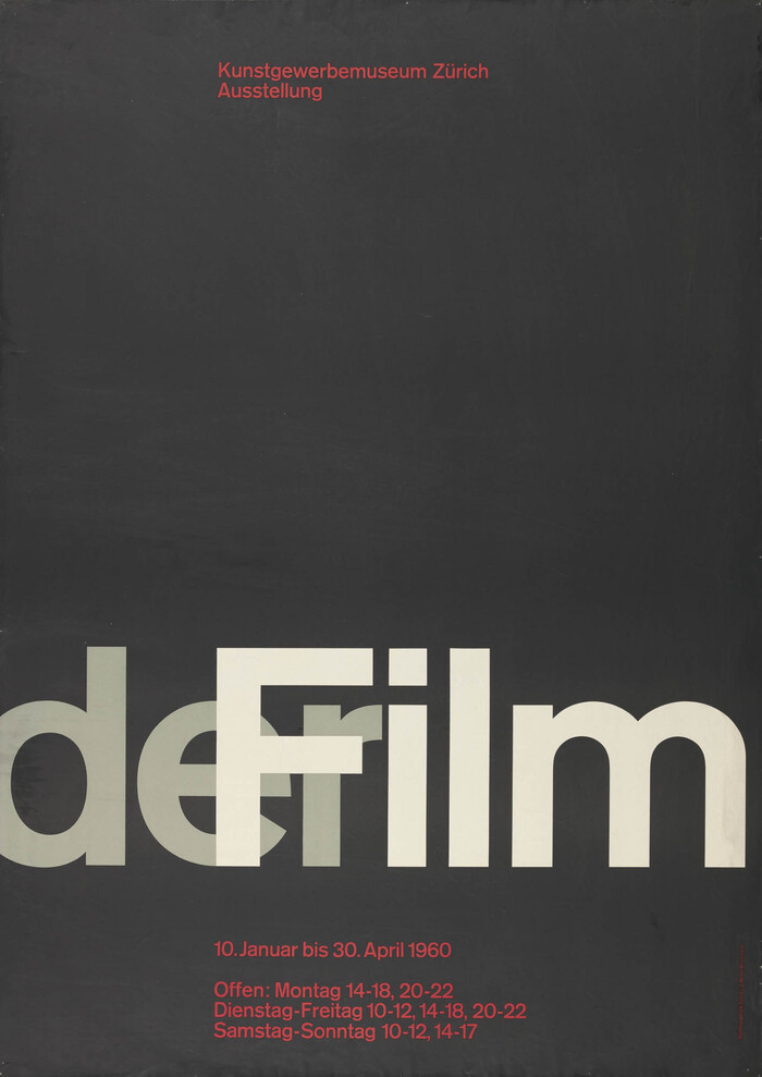 Der Film exhibition poster and catalog 1