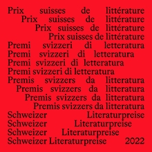 Swiss Literature Awards 2020–2022