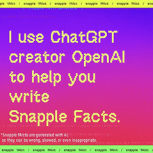 Snapple fAIct Generator