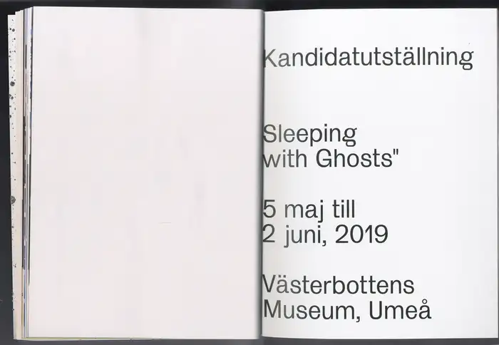 Sleeping with Ghosts exhibition catalog 7