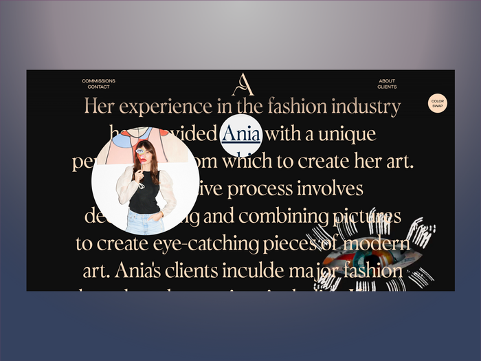 Augustynka portfolio website 2