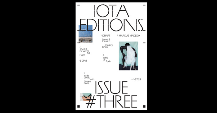IOTA Editions: Draft issue 3 launch posters 2