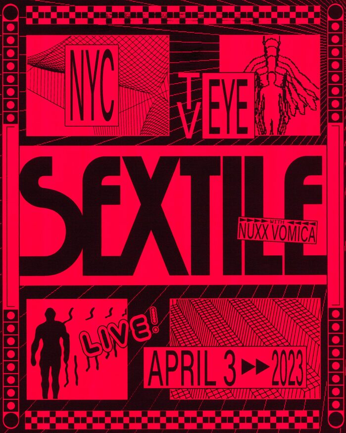 Sextile concert posters, San Francisco &amp; New York 2