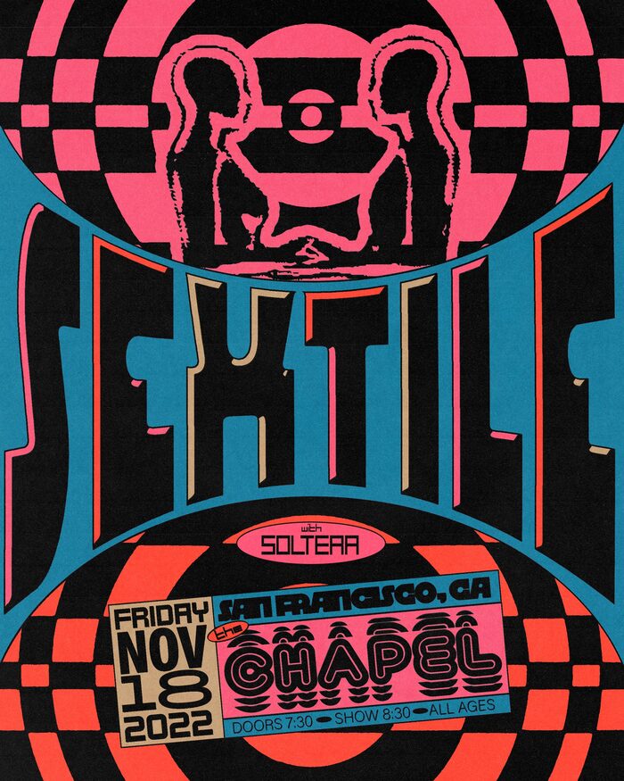 Sextile concert posters, San Francisco &amp; New York 1