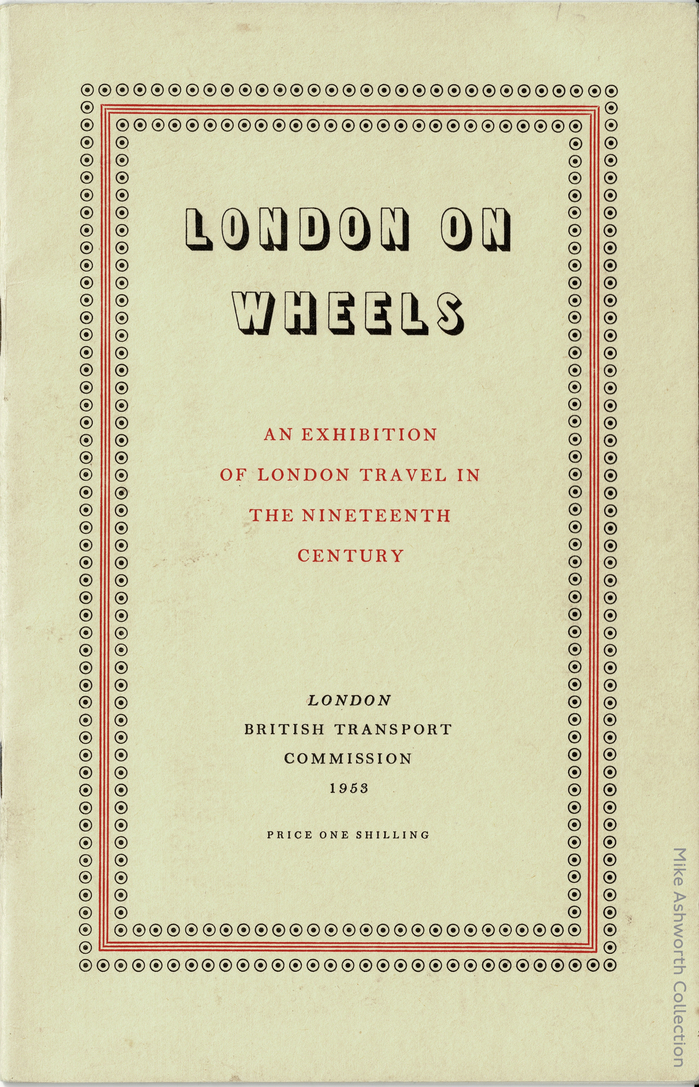 London on Wheels exhibition booklet 1