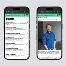 Transforming Solidarities website