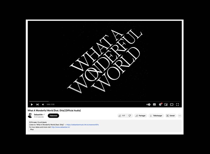 SebastiAn – “What a Wonderful World” single cover 3