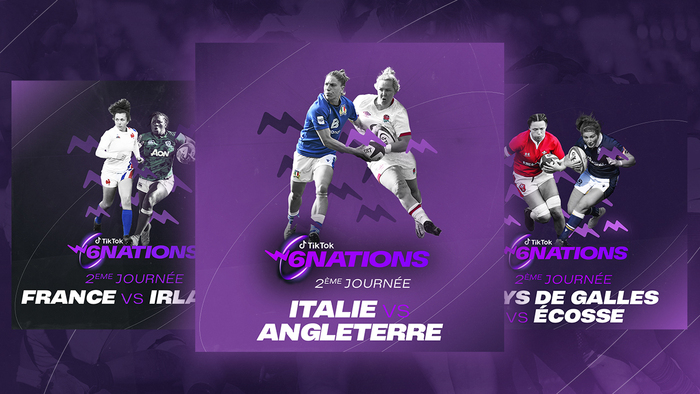 Six Nations Rugby visuals for France Télévisions 4