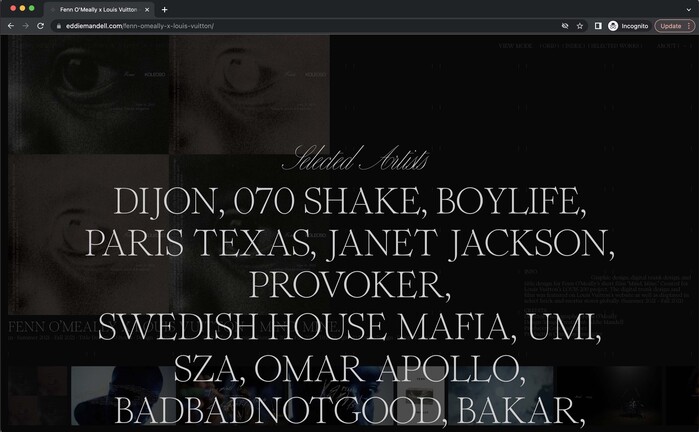 Eddie Mandell website 3