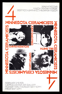<cite>4 Minnesota Ceramicists</cite> poster
