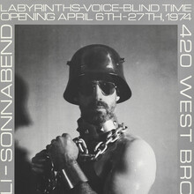 <span><cite>Robert Morris: Labyrinths—Voice—Blind Time</cite> exhibition poster</span>