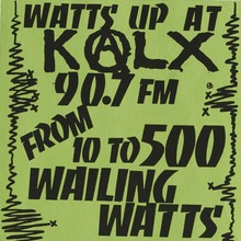 Watts Up at KALX