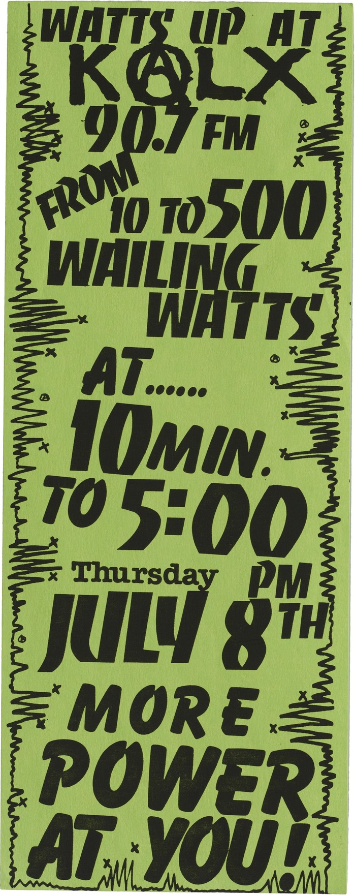 Watts Up at KALX