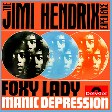 The Jimi Hendrix Experience – “Foxy Lady” / “Manic Depression” German single cover