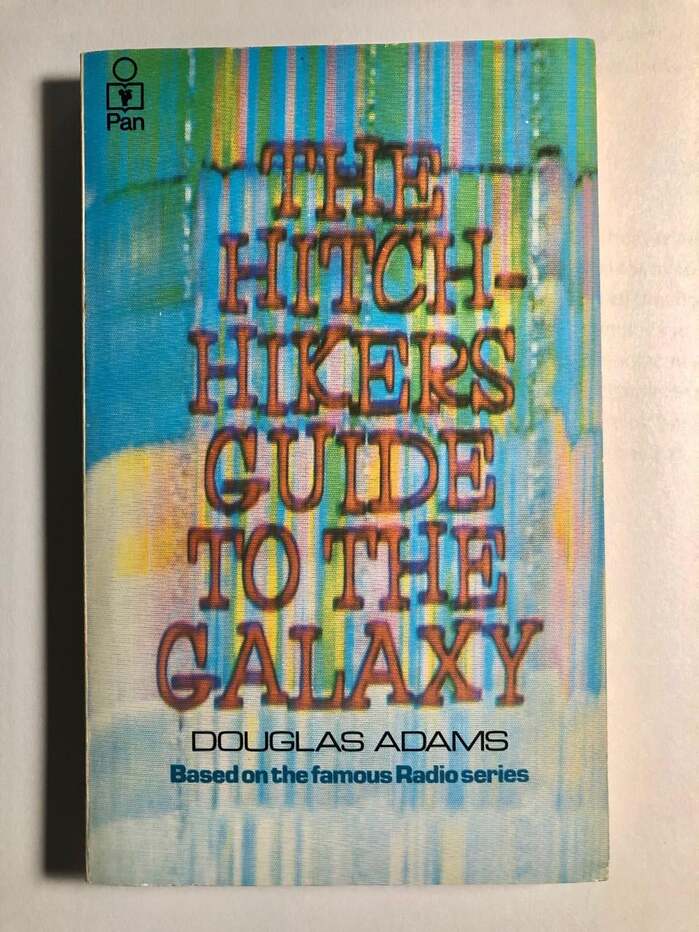 Pan Books edition. The type on the bottom appears to be the wide light weight of  and the same typeface but in a normal width of bold weight.
