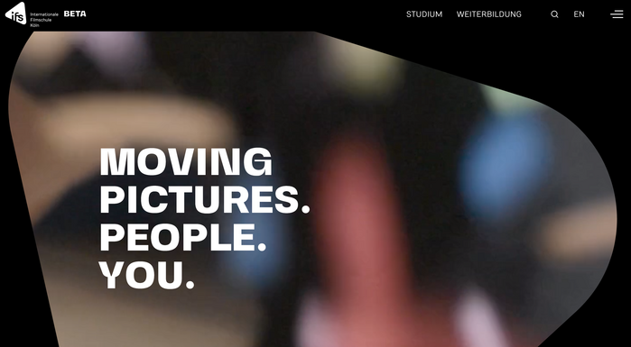 Internationale Filmschule Köln website 1