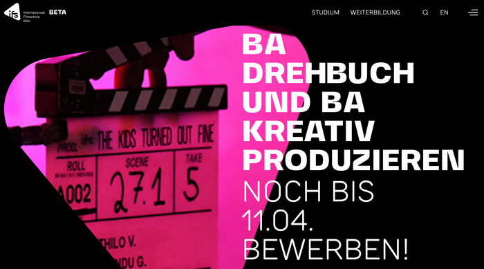 Internationale Filmschule Köln website 4