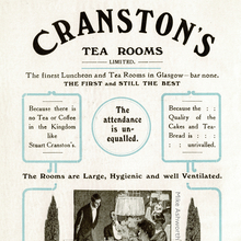 Cranston’s Tea Rooms and Scottish Motor Traction Co. ads in <cite>Motoring in Scotland</cite>, vol. 11