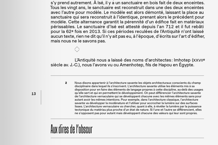 Aux dires de l’obscur. Sur la théorie en architecture 7