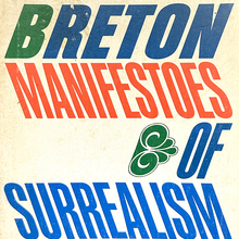 <cite>Manifestoes of Surrealism</cite> by André Breton, paperback edition