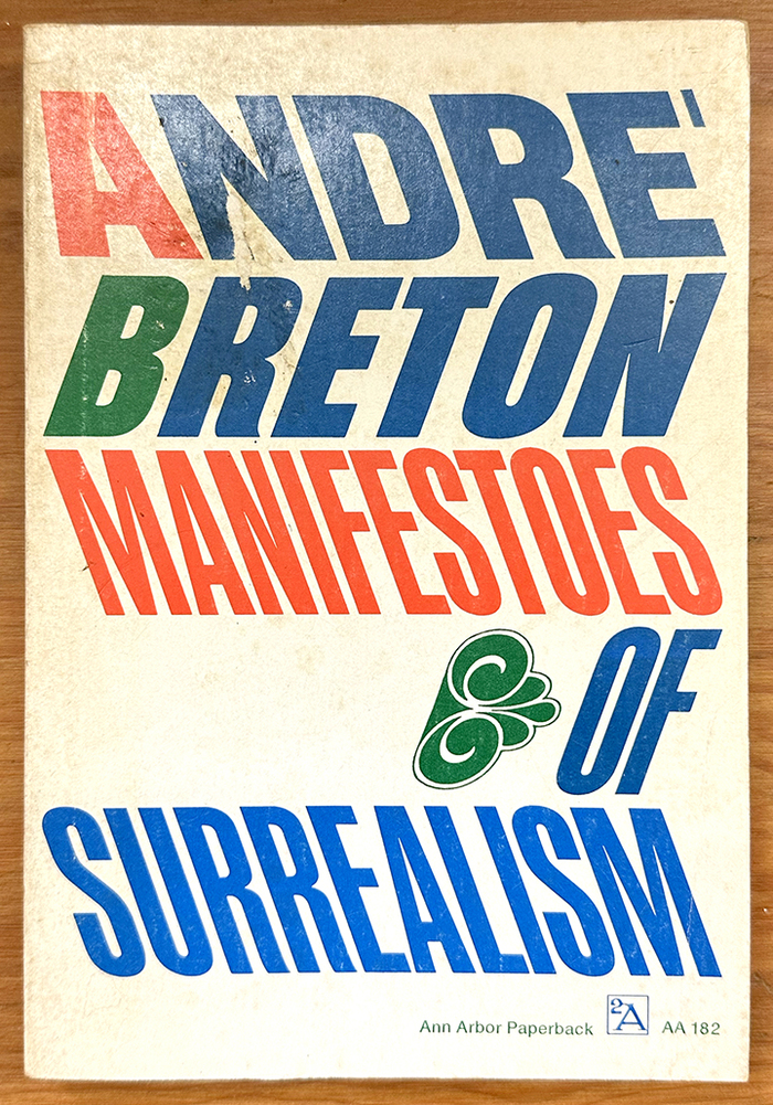 Manifestoes of Surrealism by André Breton, paperback edition 1