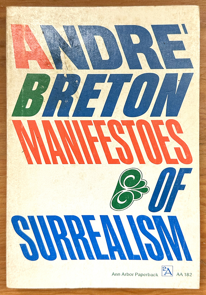Manifestoes of Surrealism by André Breton, paperback edition 1