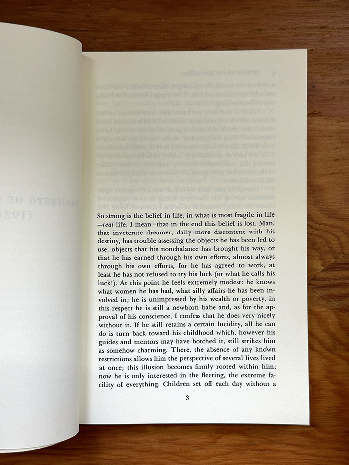 Manifestoes of Surrealism by André Breton, paperback edition 5