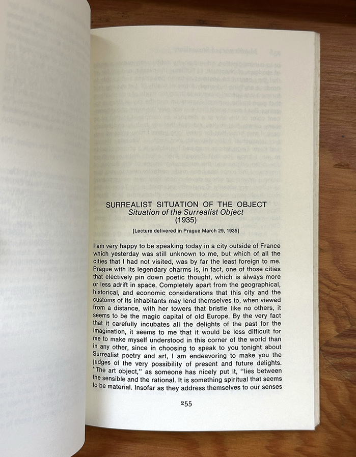 Manifestoes of Surrealism by André Breton, paperback edition 10