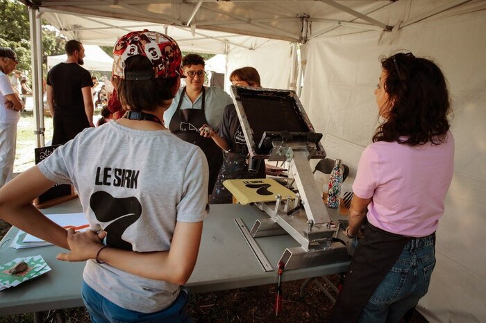 Print your own T-shirt at the workshop area of the summer edition