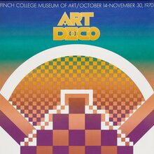 <cite>Art Deco</cite> exhibition poster, Finch College Museum of Art