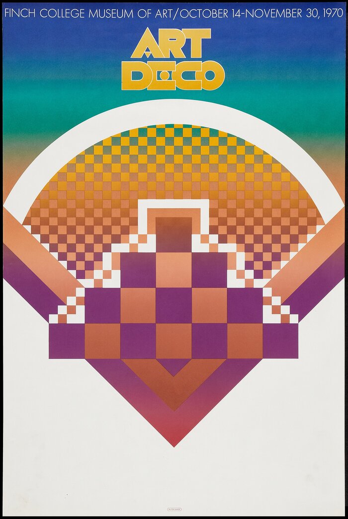 Art Deco exhibition poster, Finch College Museum of Art 1