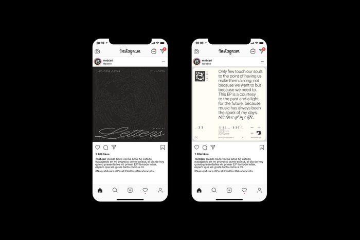 Announcement on social media