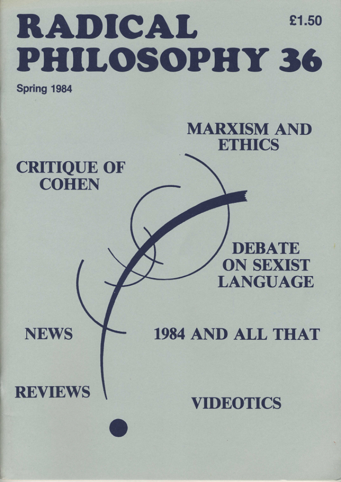 Radical Philosophy 36, Spring 1984