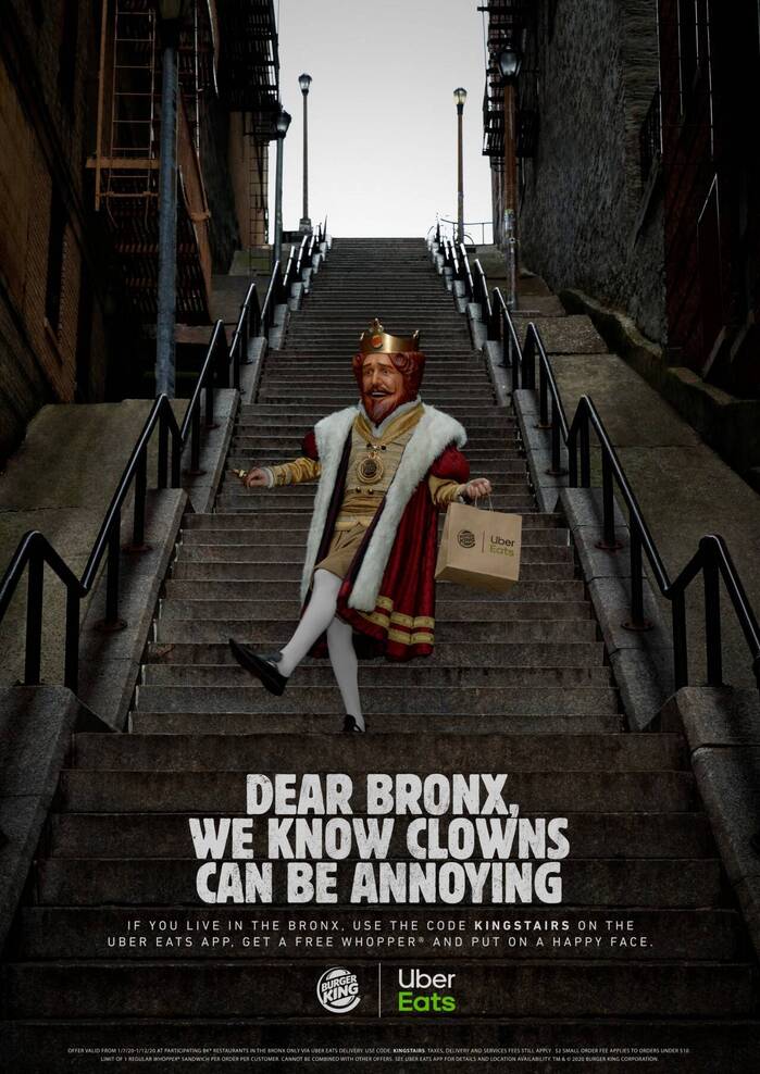 “King Stairs” campaign by Burger King 1