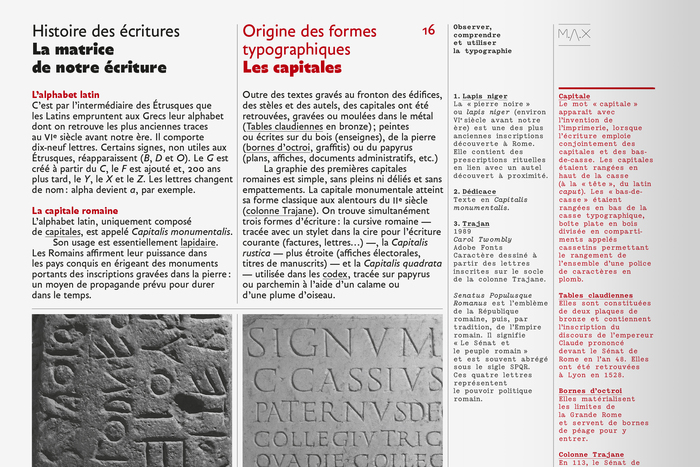Observer, comprendre et utiliser la typographie, M.A.X #3 9