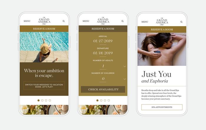 The Grand America Hotel website 3