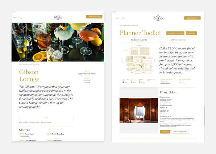 The Grand America Hotel website 2