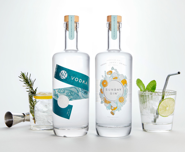 You and Yours Distilling Co. Gin and Vodka 1