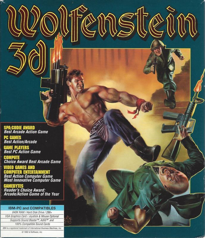 Wolfenstein 3D (DOS) - Fonts In Use