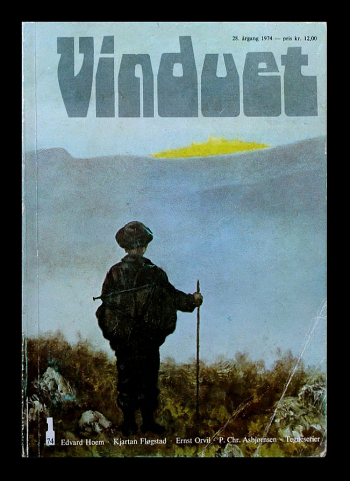 Vinduet vol 28, no. 1 (1974) feat. Edvard Hoem, Kjartan Fløgstad, Ernst Orvil, P. Chr. Asbjørnsen