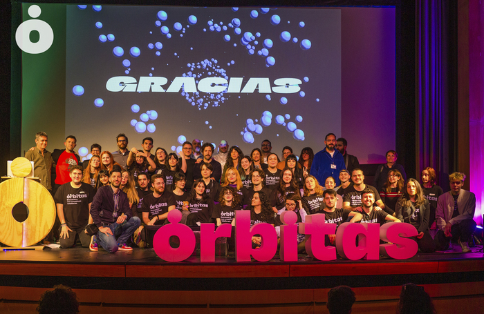 The festival team on stage