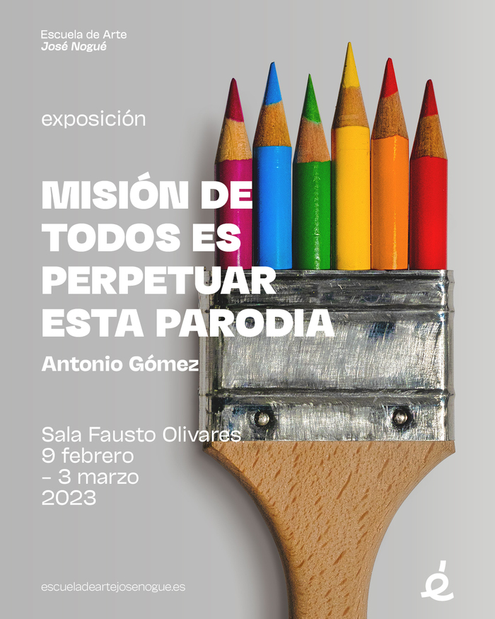 Poster for an exhibition by Antonio Gómez