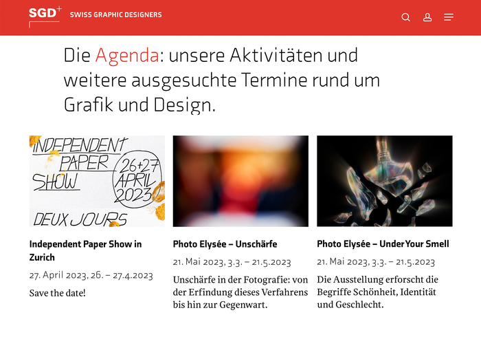 SGD Swiss Graphic Designers website 5
