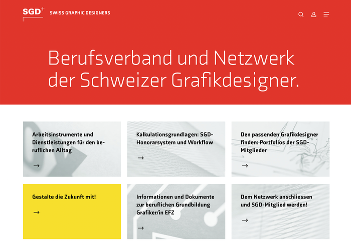 SGD Swiss Graphic Designers website 1