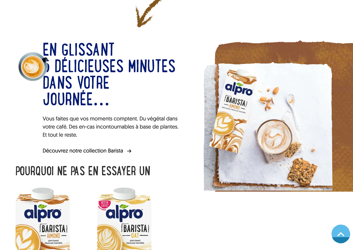 Alpro packaging and website - Fonts In Use