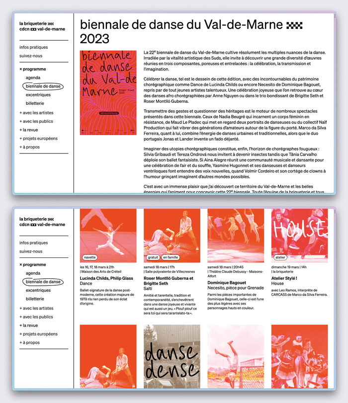 Biennale de danse du Val-de-Marne identity 2023 5