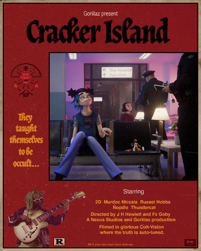Gorillaz – Cracker Island album art and World Tour 2022 11