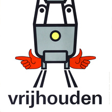“Trambanen vrijhouden” poster
